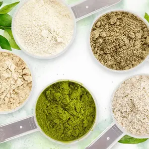 Inulin, strawberry, tricalcium phosphate and peppermint powders